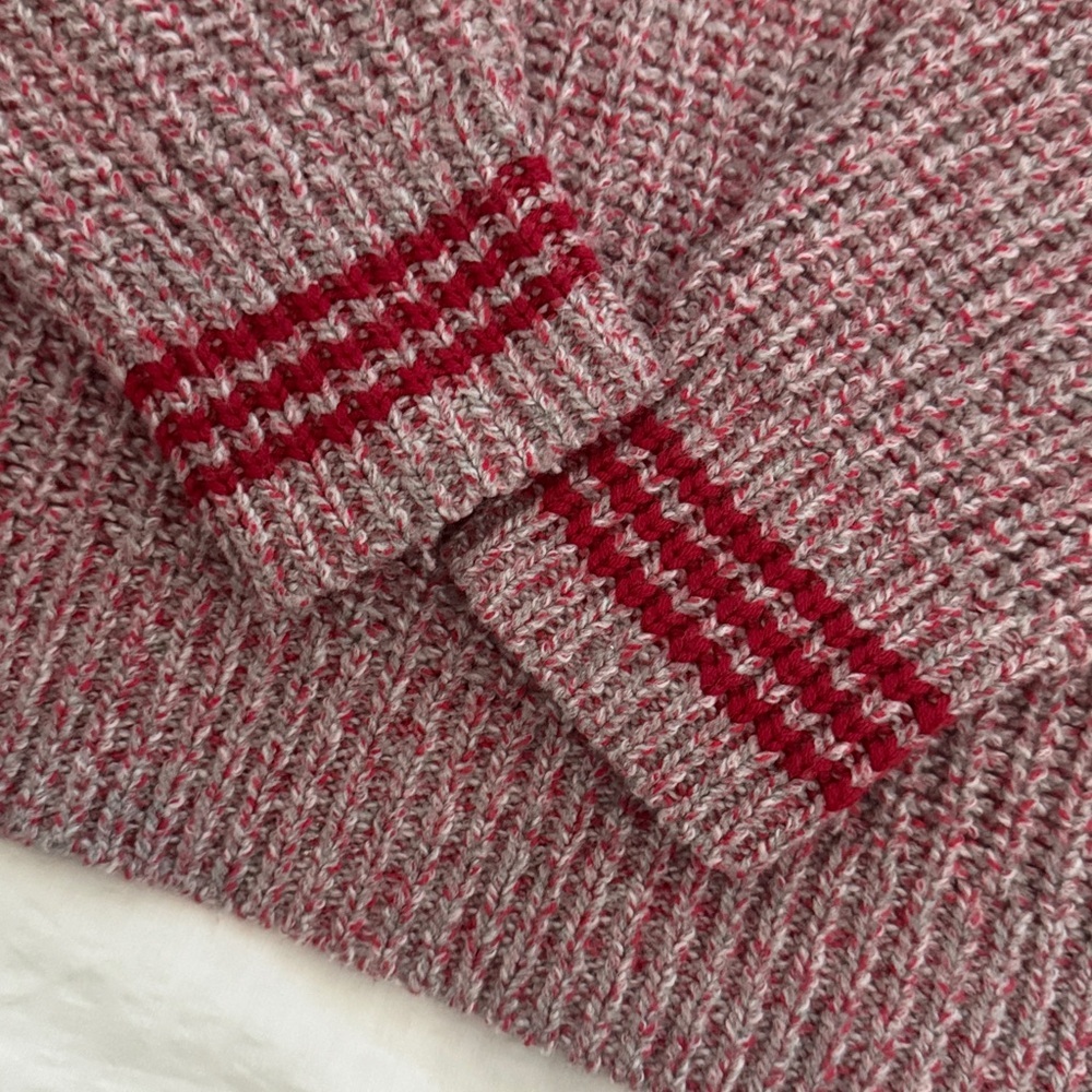 rag & bone Marled Red Crewneck Sweater - Picture 3 of 4